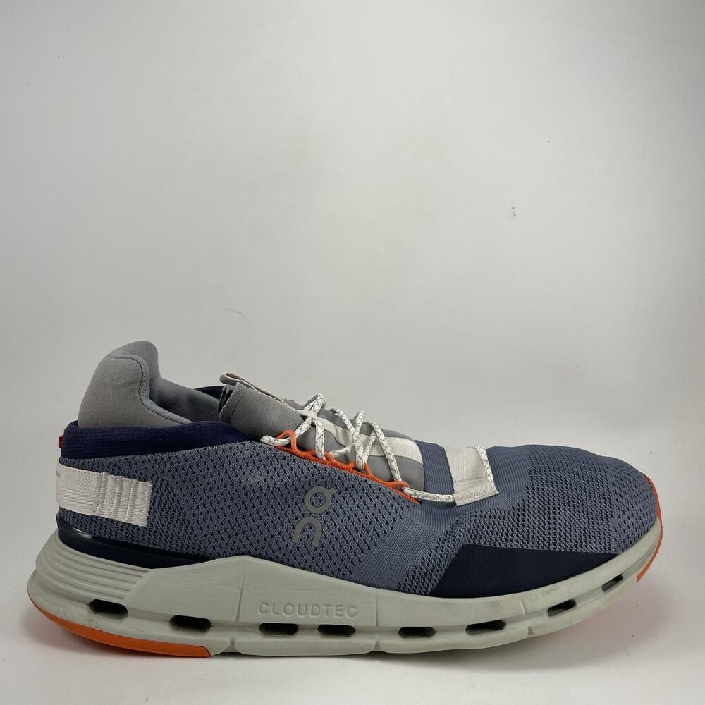 On Cloud Cloudnova Sneakers Mens Size 13 Metal/Mineral CloudTec Lifestyle Shoes